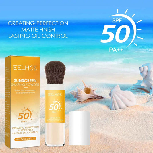 Poudre de Finition Maquillage SPF 50 – Contrôle Sébum, Waterproof & Longue Durée | EELHOE 8g - SKINOVA
