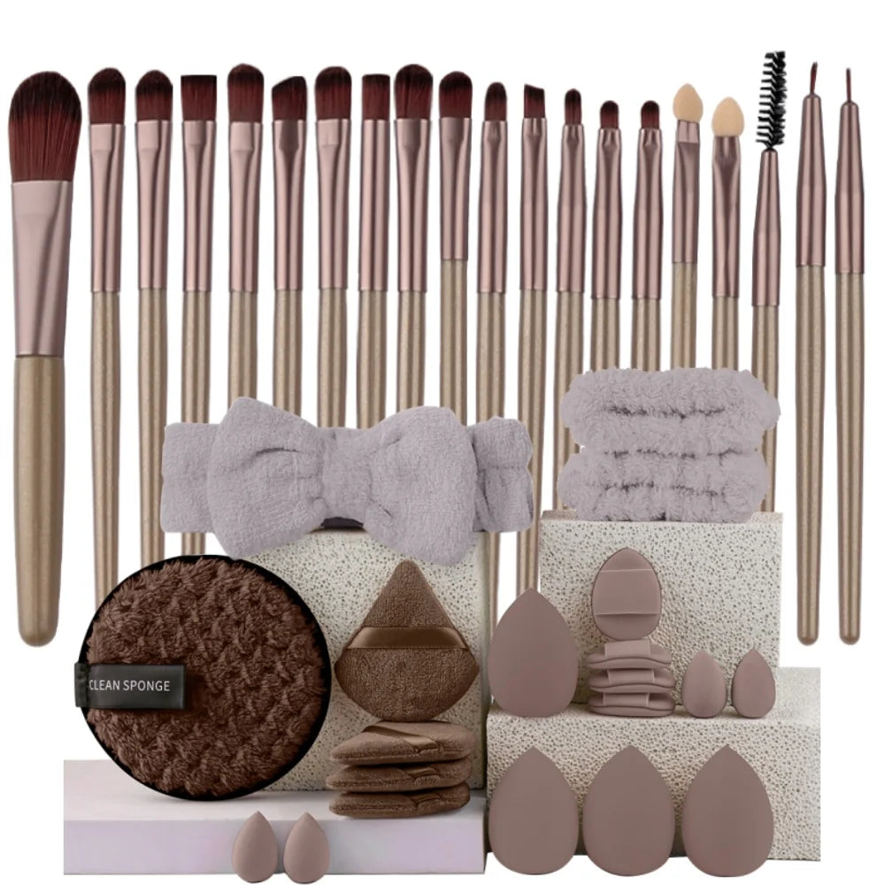 Ensemble 20 Pinceaux de Maquillage Synthétiques