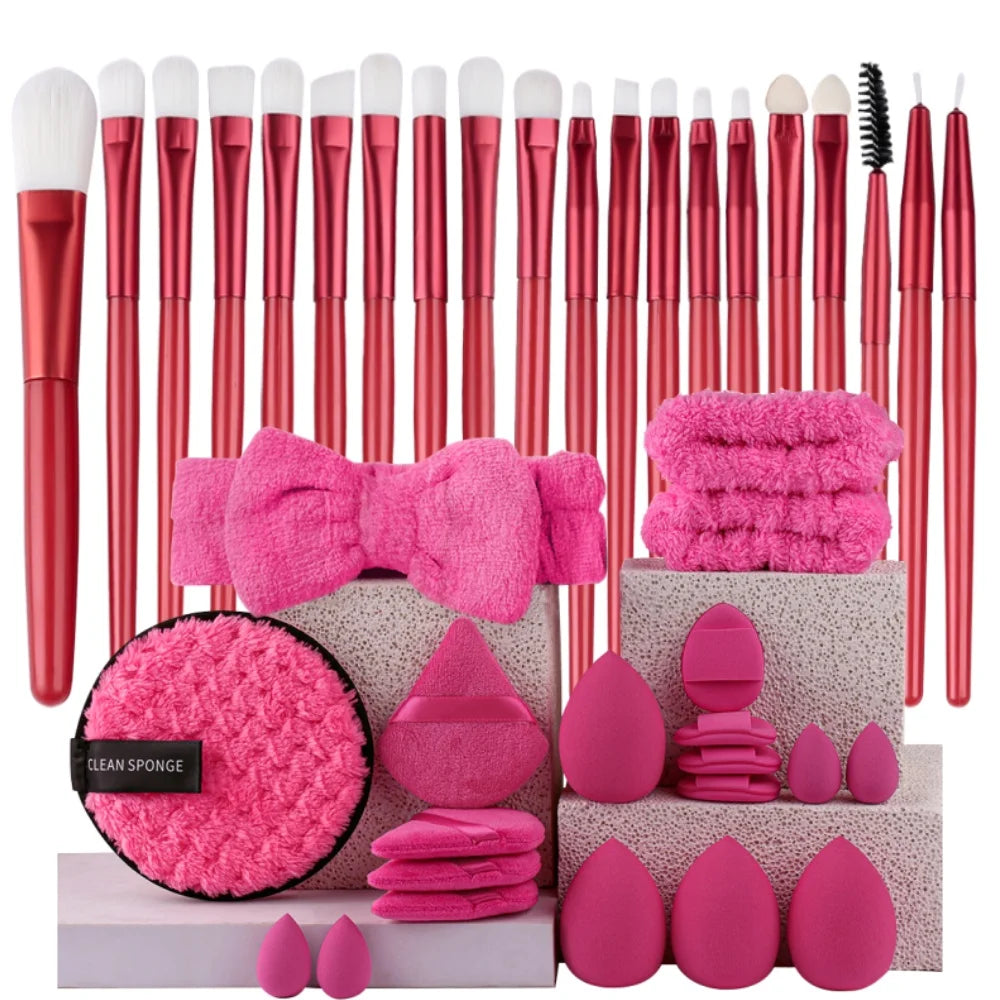 Ensemble 20 Pinceaux de Maquillage Synthétiques