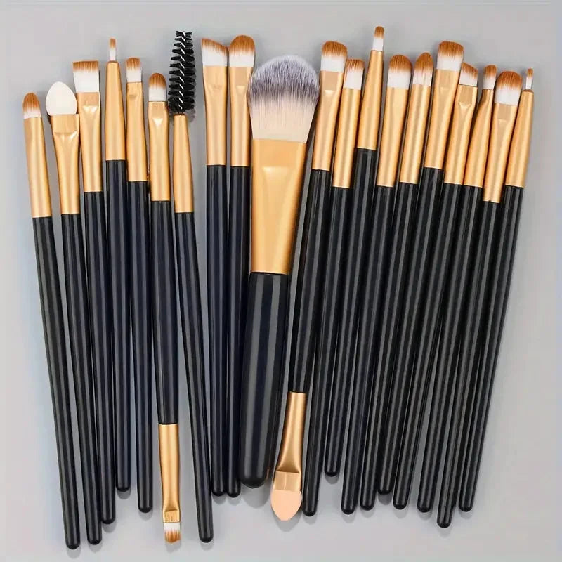 Ensemble 20 Pinceaux de Maquillage Synthétiques