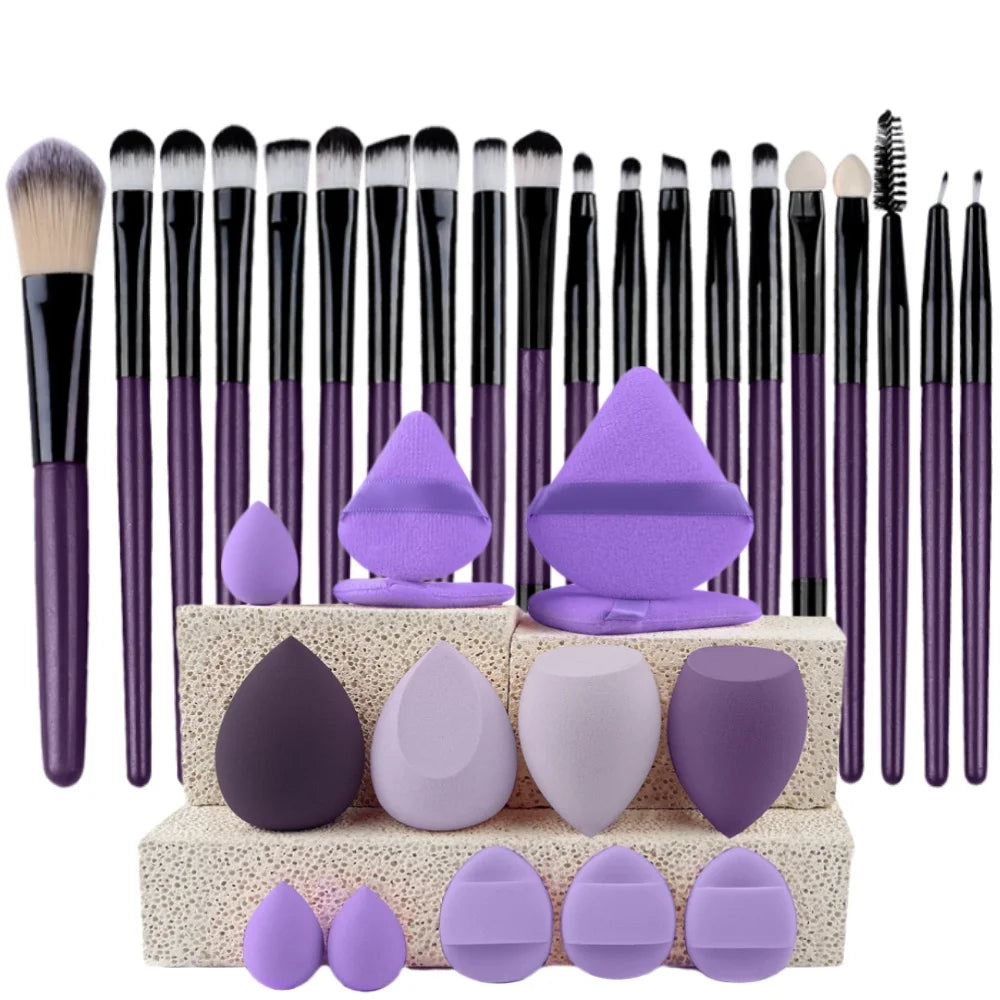 Ensemble 20 Pinceaux de Maquillage Synthétiques