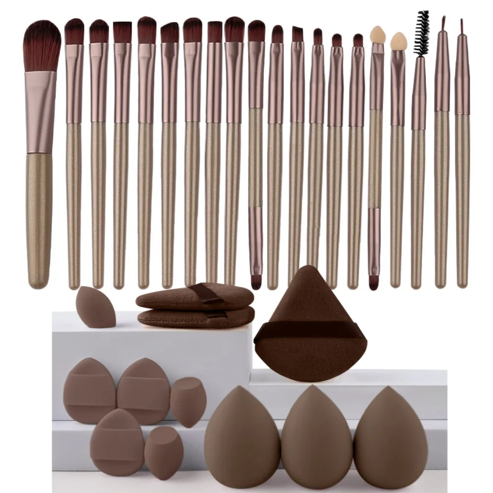 Ensemble 20 Pinceaux de Maquillage Synthétiques