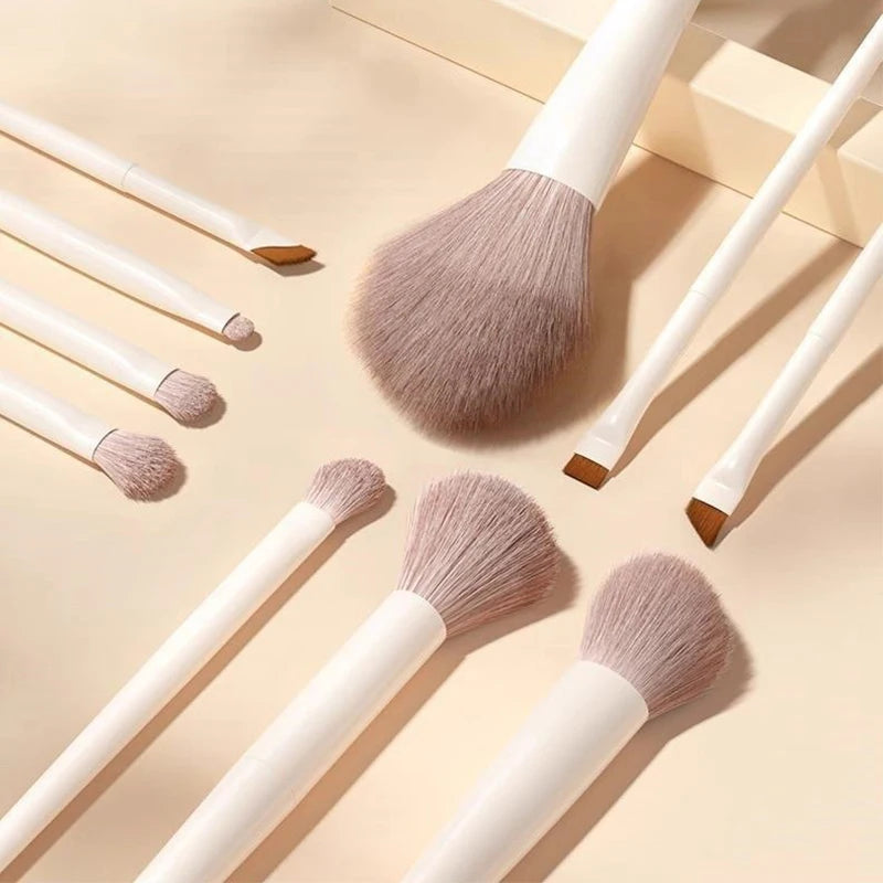 Ensemble de 12 pinceaux de maquillage pour le visage : fond de teint, anticernes, poudre, fard à paupières, blush, pinceau Kabuki, outil de beauté cosmétique pour le visage