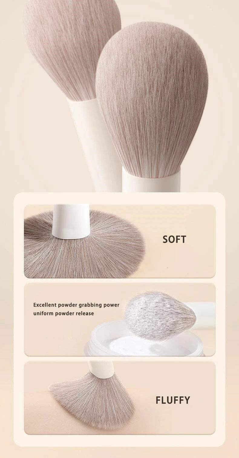 Ensemble de 12 pinceaux de maquillage pour le visage : fond de teint, anticernes, poudre, fard à paupières, blush, pinceau Kabuki, outil de beauté cosmétique pour le visage