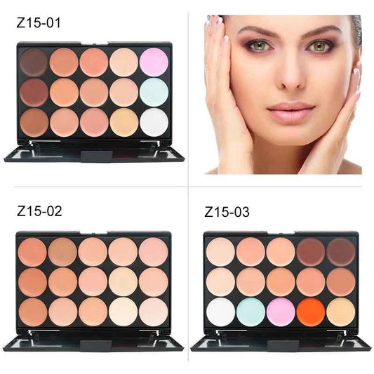 Correcteur de Visage Professionnel – Palette de 15 Teintes pour un Teint Parfait - SKINOVA