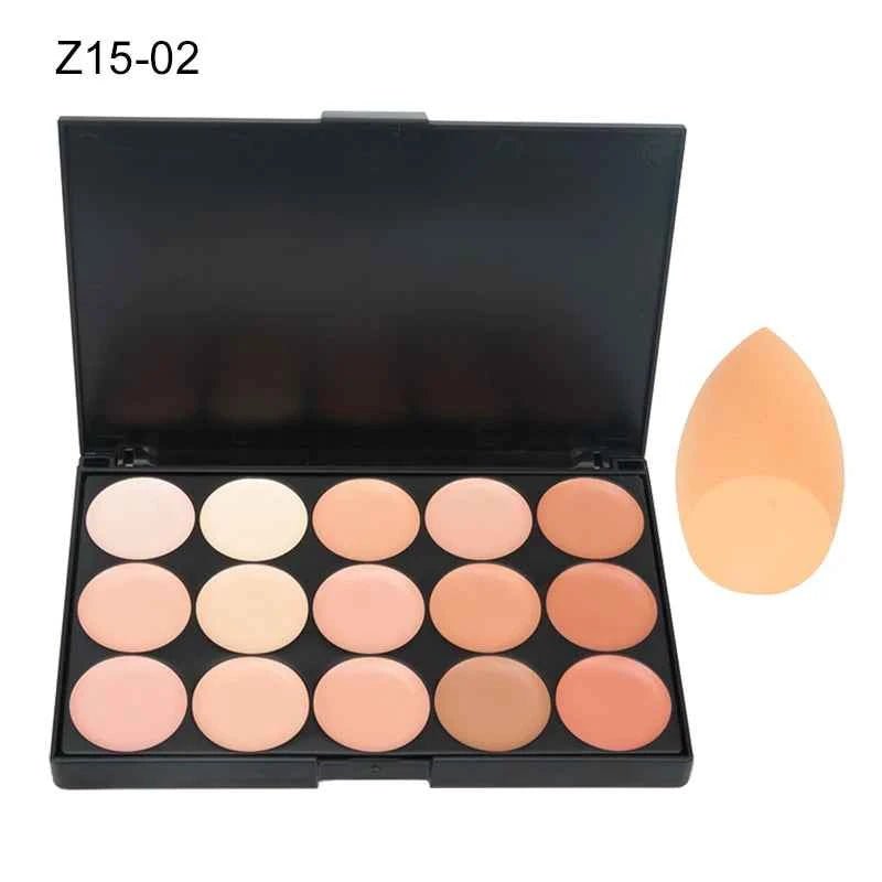 Correcteur de Visage Professionnel – Palette de 15 Teintes pour un Teint Parfait - SKINOVA