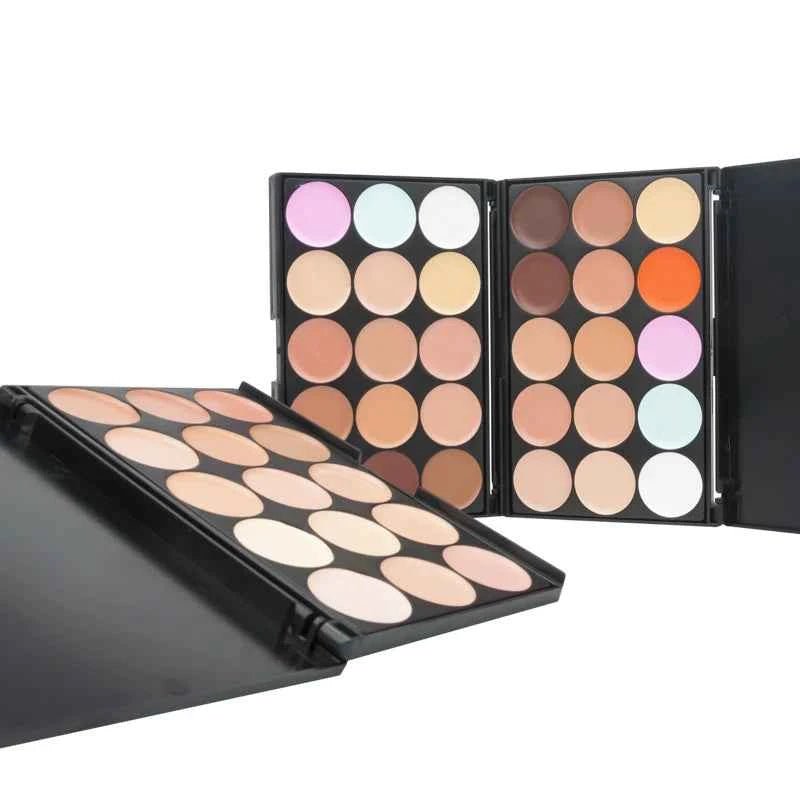 Correcteur de Visage Professionnel – Palette de 15 Teintes pour un Teint Parfait - SKINOVA
