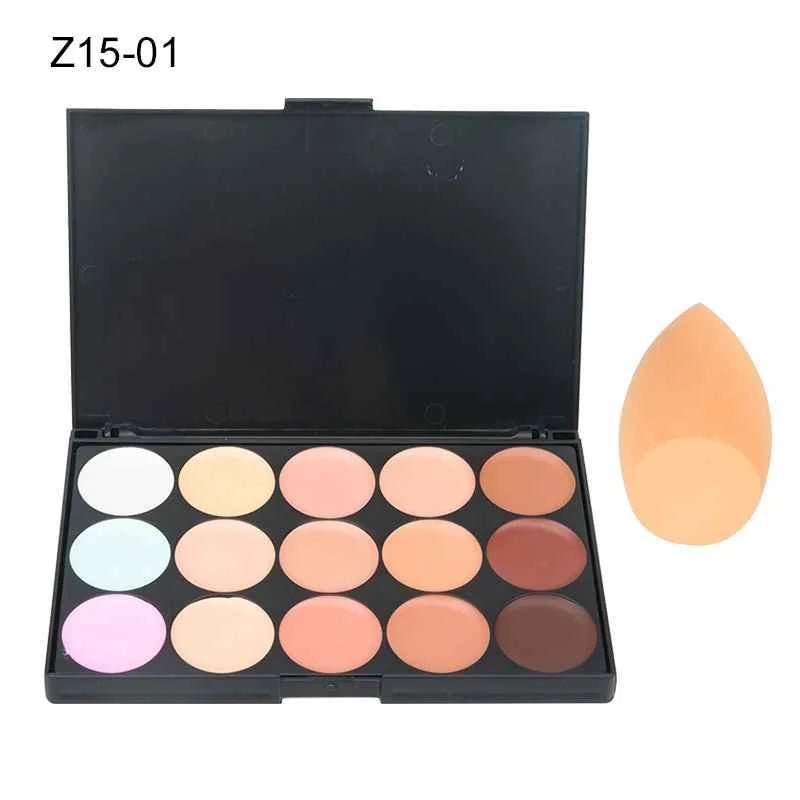 Correcteur de Visage Professionnel – Palette de 15 Teintes pour un Teint Parfait - SKINOVA
