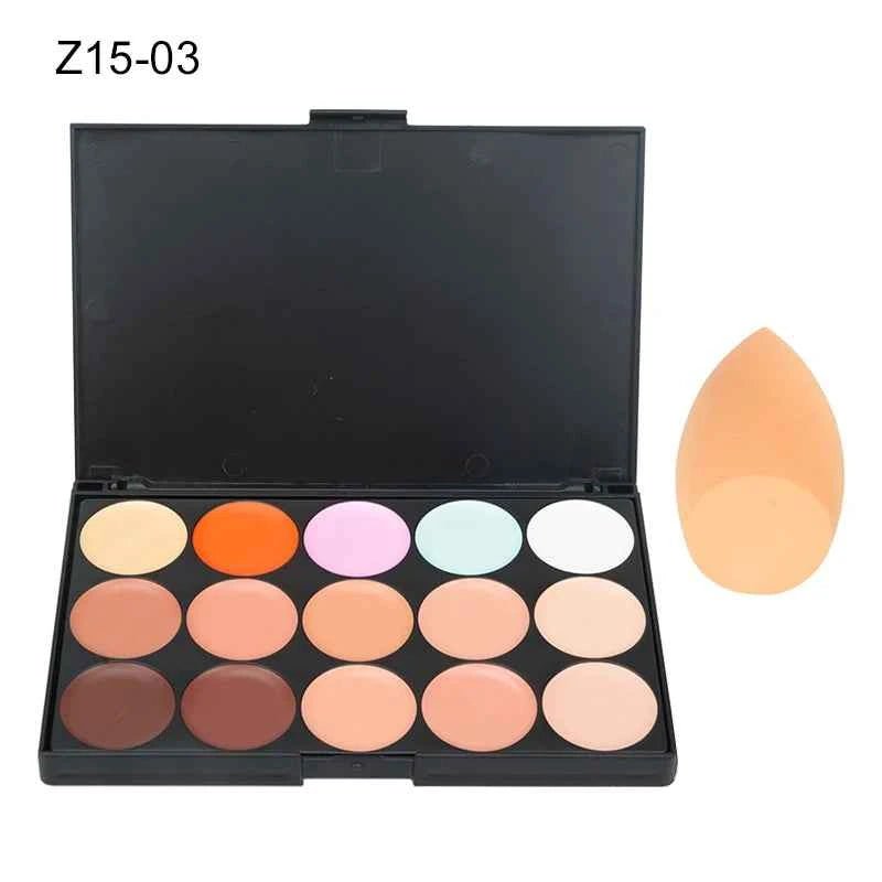 Correcteur de Visage Professionnel – Palette de 15 Teintes pour un Teint Parfait - SKINOVA