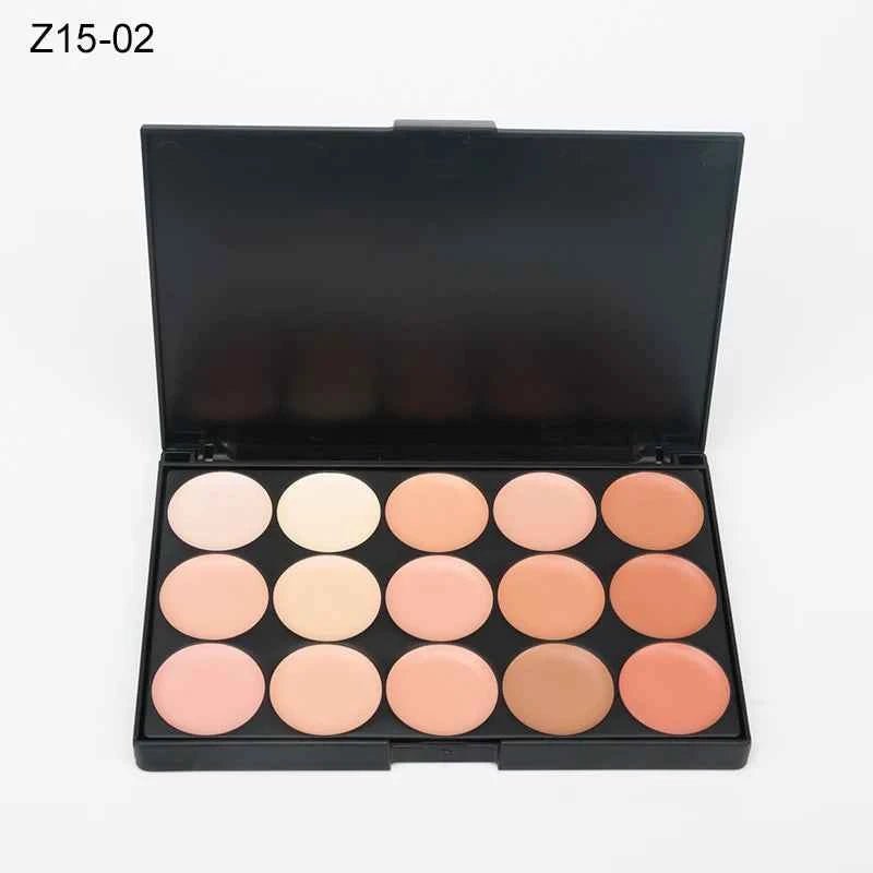 Correcteur de Visage Professionnel – Palette de 15 Teintes pour un Teint Parfait - SKINOVA