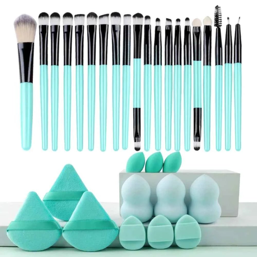 Ensemble de 20 Pinceaux de Maquillage Professionnels pour un Fini Parfait - SKINOVA