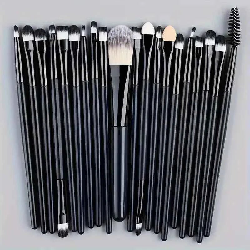 Ensemble de 20 Pinceaux de Maquillage Professionnels pour un Fini Parfait - SKINOVA