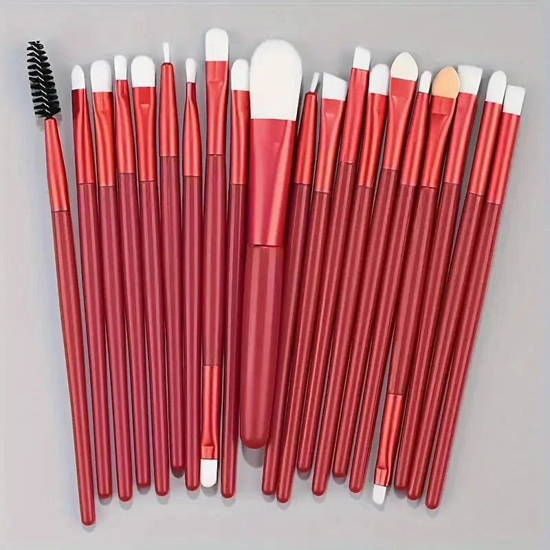 Ensemble de 20 Pinceaux de Maquillage Professionnels pour un Fini Parfait - SKINOVA