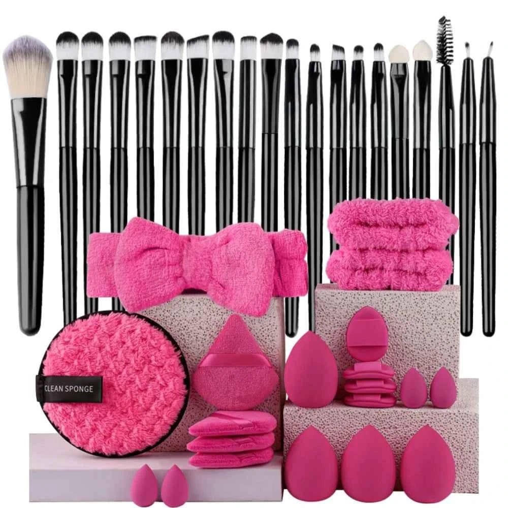Ensemble de 20 Pinceaux de Maquillage Professionnels pour un Fini Parfait - SKINOVA