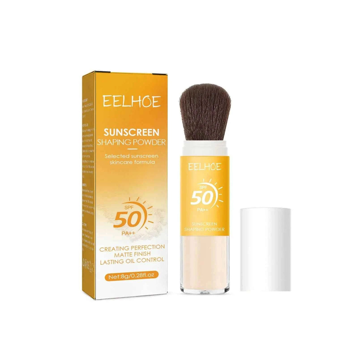 Poudre de Finition Maquillage SPF 50 – Contrôle Sébum, Waterproof & Longue Durée | EELHOE 8g - SKINOVA