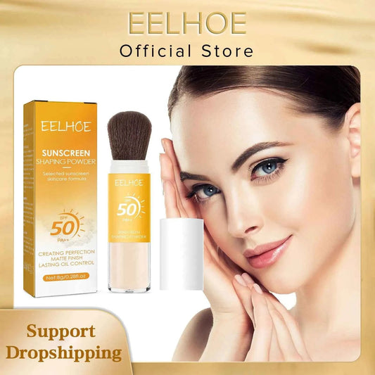 Poudre de Finition Maquillage SPF 50 – Contrôle Sébum, Waterproof & Longue Durée | EELHOE 8g - SKINOVA